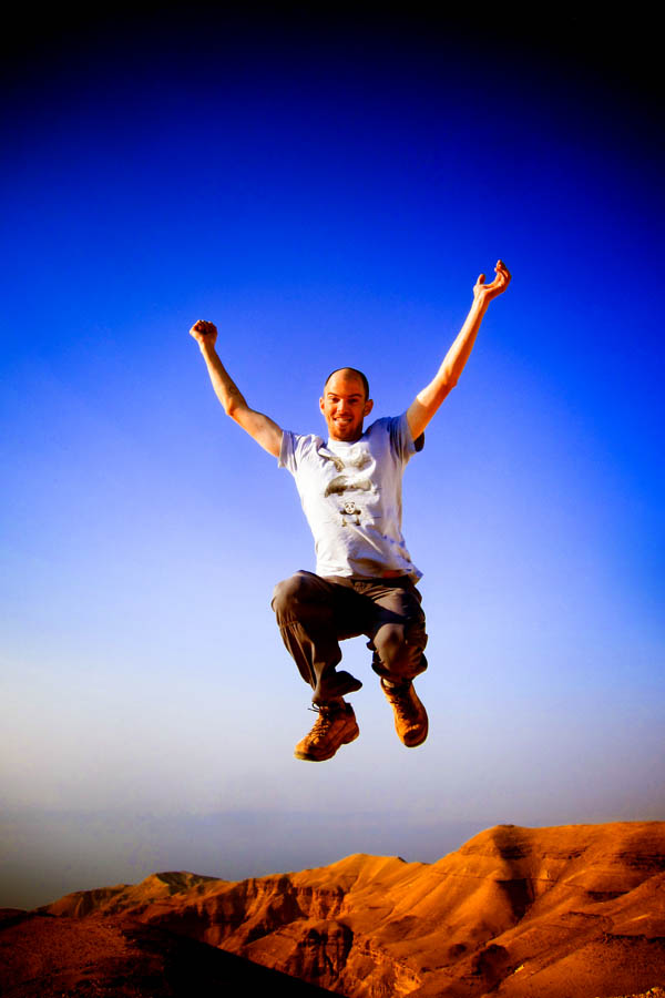 Jumping in Jordan